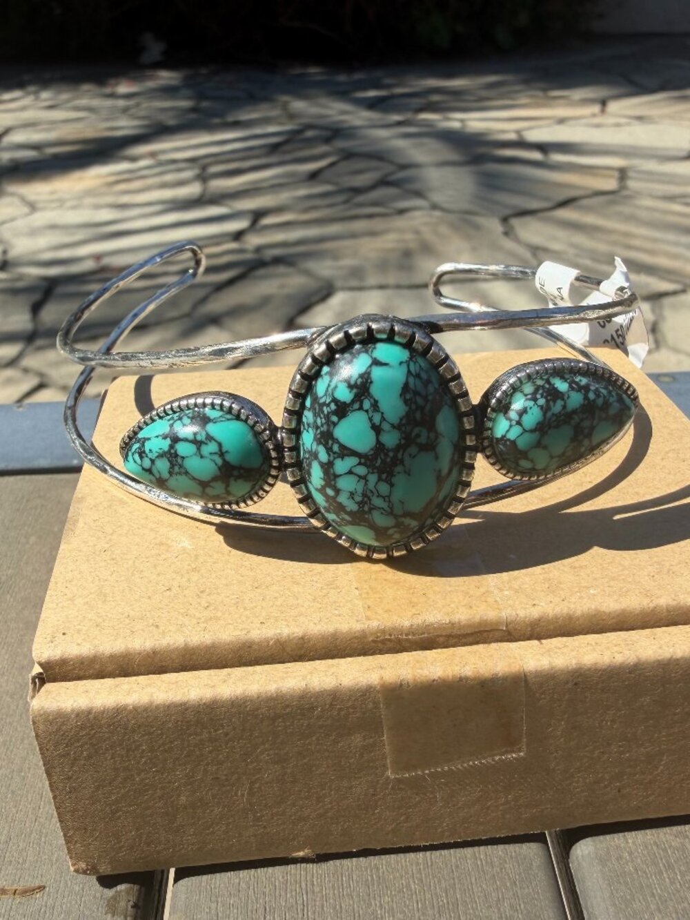 Southwestern Turquoise Statement Cuff Bracelet